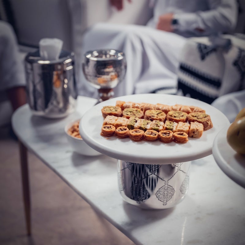 لا ميسا طبق تقديم ستانلس ستيل - 31*31*19 سم - تشكيلة الخيل - Image 1