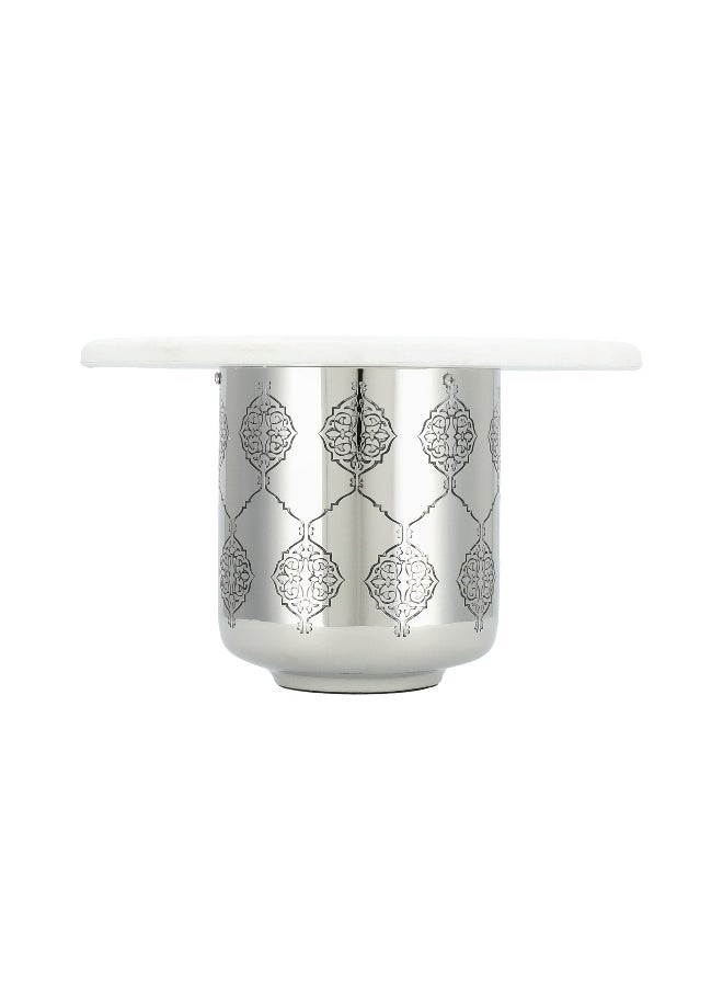 La Mesa Alkhaiyl   Stainless Steel Cake Stand   31*31*19 Cm  - Image 1