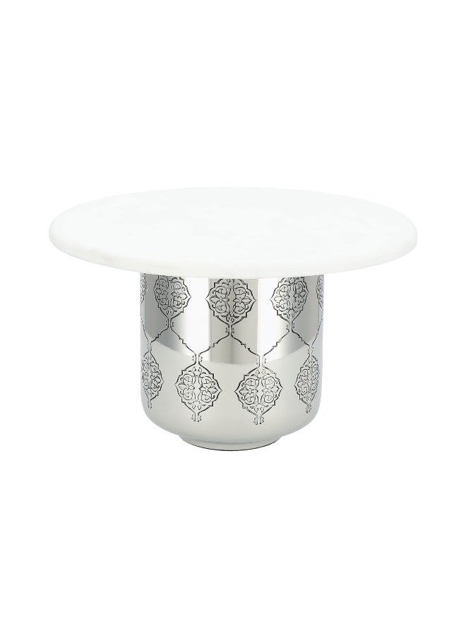 La Mesa Alkhaiyl   Stainless Steel Cake Stand   31*31*19 Cm  - Image 2