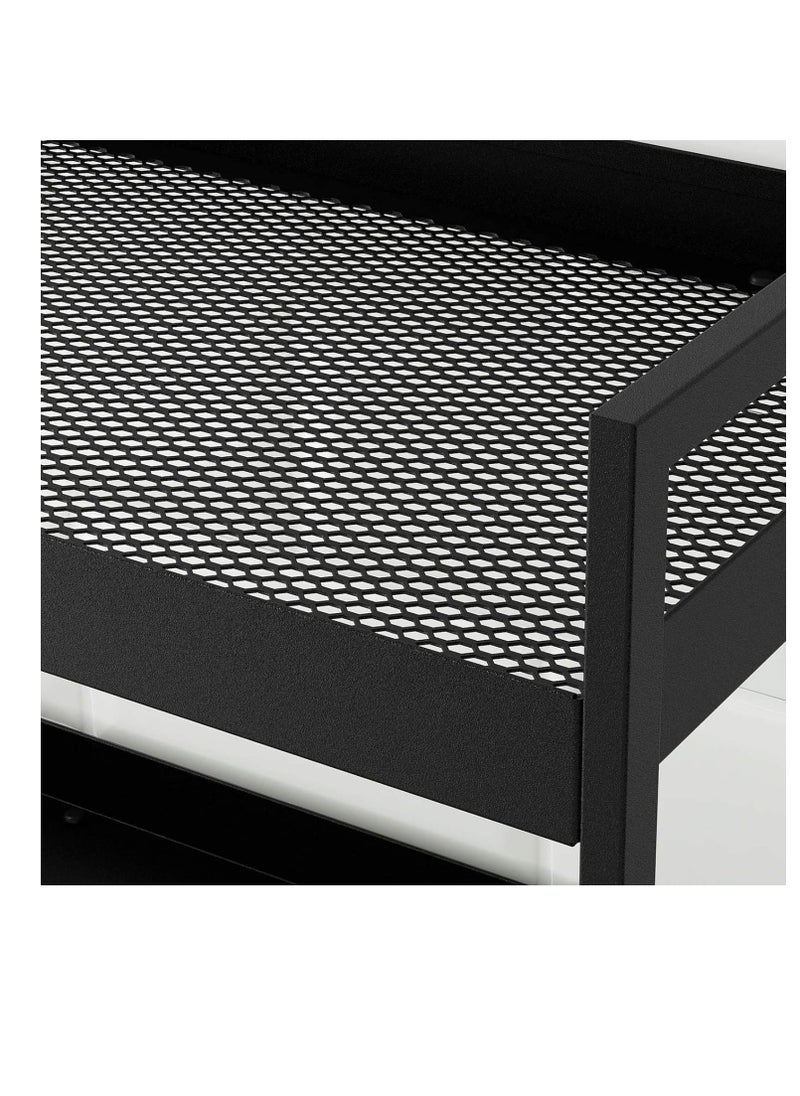 IKEA FRAKTA - Heavy Duty Metal Multi-Purpose Rack Organizer Cart in Black - Image 1