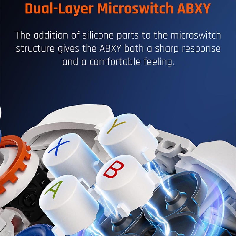 BIGBIG WON BLITZ2 Wireless Controller, 16 Fully Mechanical Micro Switch, 2000Hz Report Rate, TMR Electromagnetic Joysticks, PC Controller for PC/Switch/iOS/Android - Image 3
