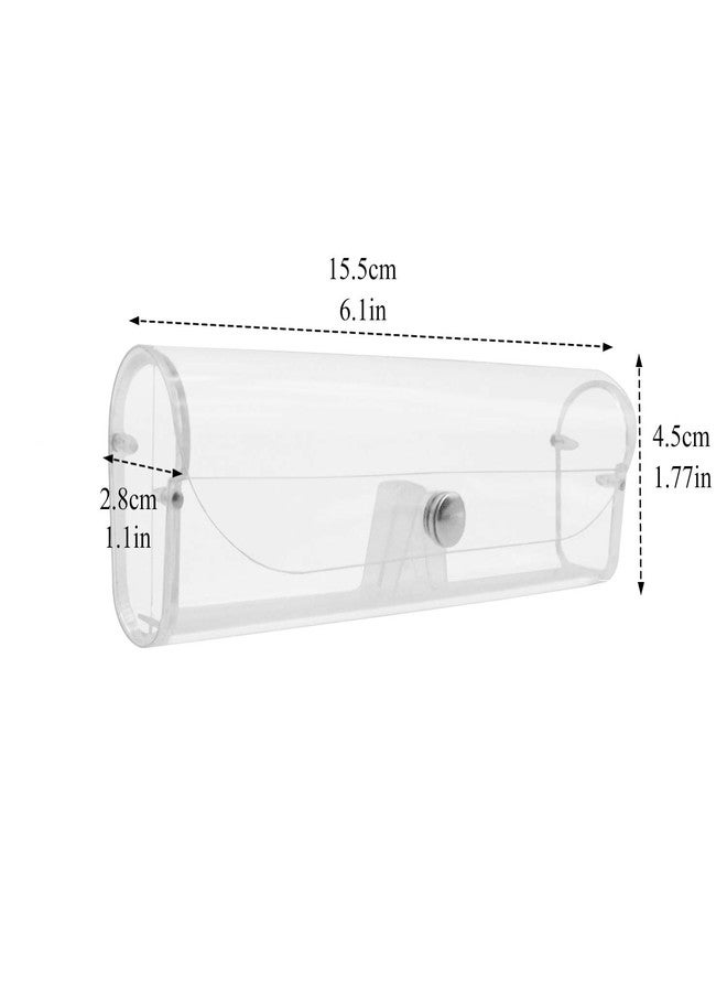 INNOLIFE Clear Plastic Eyegl Case Reading Gl Box - 6 Pack - Image 2