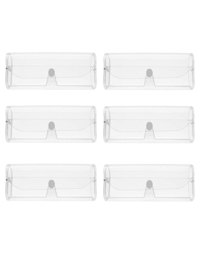 INNOLIFE Clear Plastic Eyegl Case Reading Gl Box - 6 Pack - Image 1