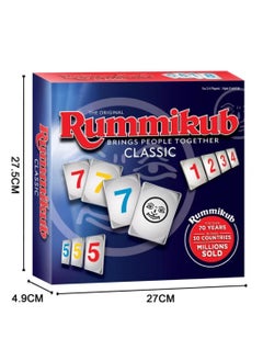 Rummikub Four Player Edition The Classic Rummy Tile Game More Tiles And More Players For More Fun Blue  - Image 1