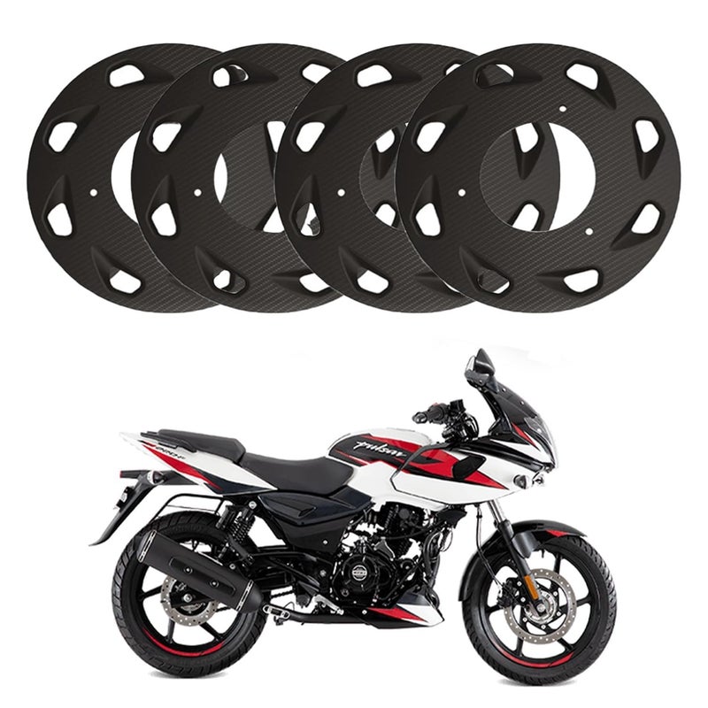 Asryd New Pattern Wind Design Front/Rear Pro Disc Wheel Cover 17 Inch Fairing Kit for Bajaj Pulsar RS 200 & All Universal Bikes (4Pcs Set) - Image 4