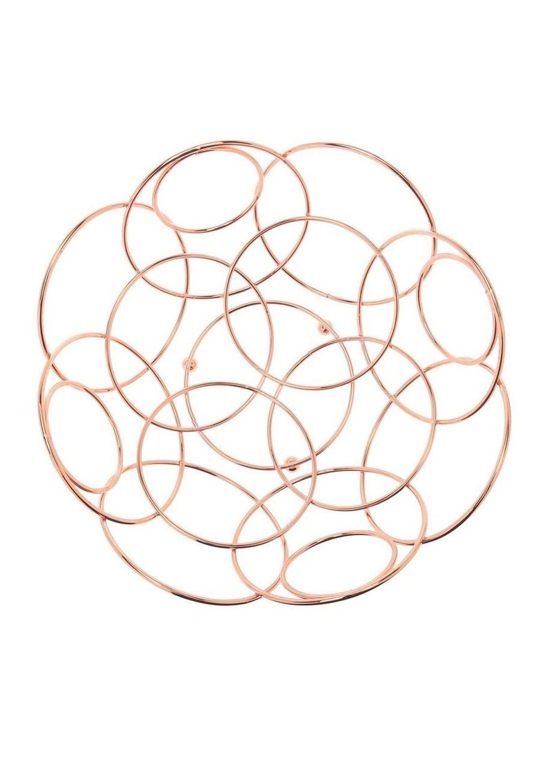 MBS - Fruit Bowl - Countertop Chrome Plated Iron Fruit Basket – Vintage Style Wire Fruit Storage - Keeps Fruits and Veg Fresh - Storage Copper Basket for Home Kitchen Rose Gold - Image 1
