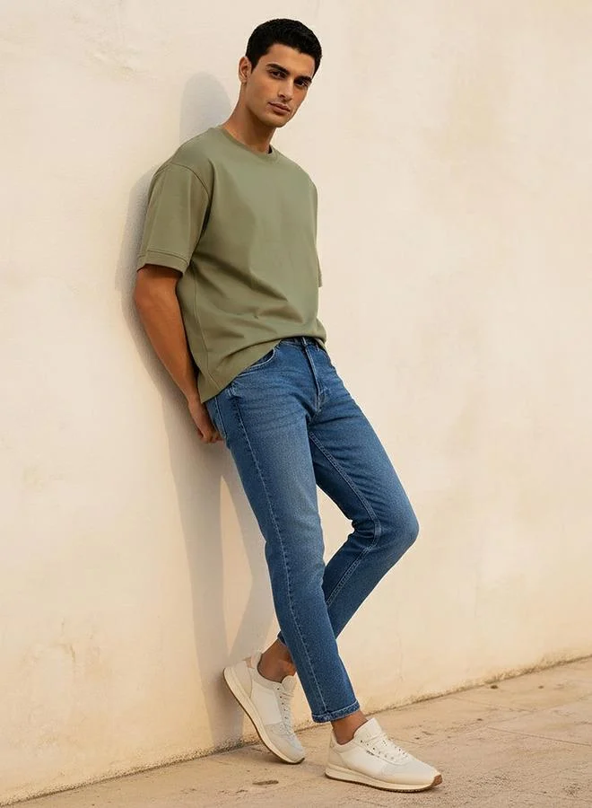 Splash FAV BLUE Men Slim Fit Mid Rise Jeans for Men | Best Price UAE