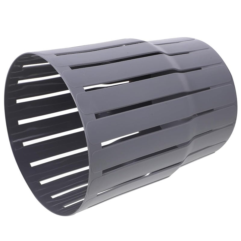 Small Household Trash Bin Gray Thickened Open Top Wastebasket for Office Bathroom Bedroom Decorative Garbage Can - Image 1