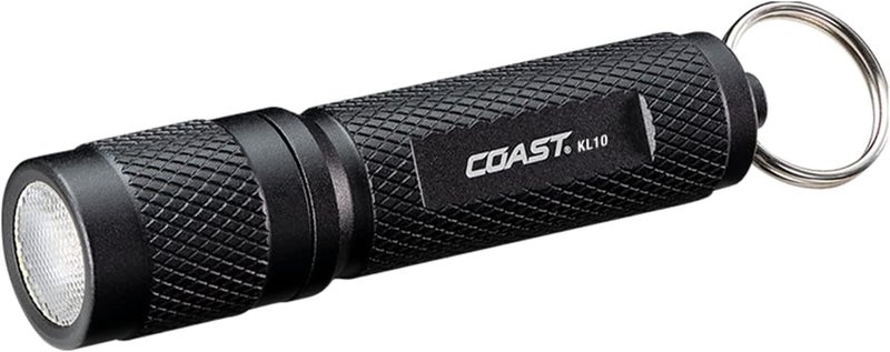 Coast Coast KL10 100 Lumen LED Keychain Light Pocket Sized Black  - Image 1