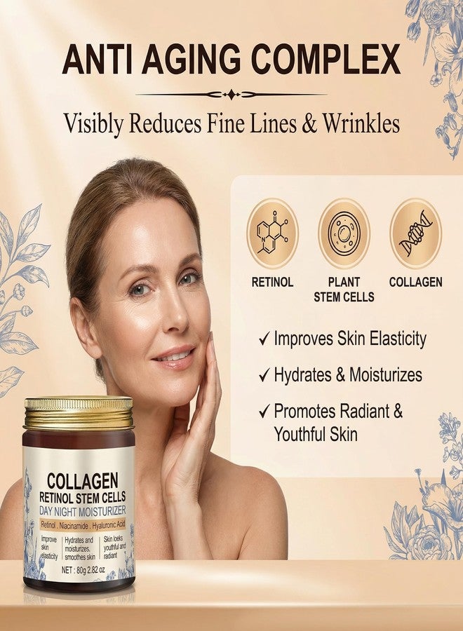 Grospe Retinol Collagen Face & Neck Cream, Anti-Aging Moisturizer, 2.82 Oz - Image 2