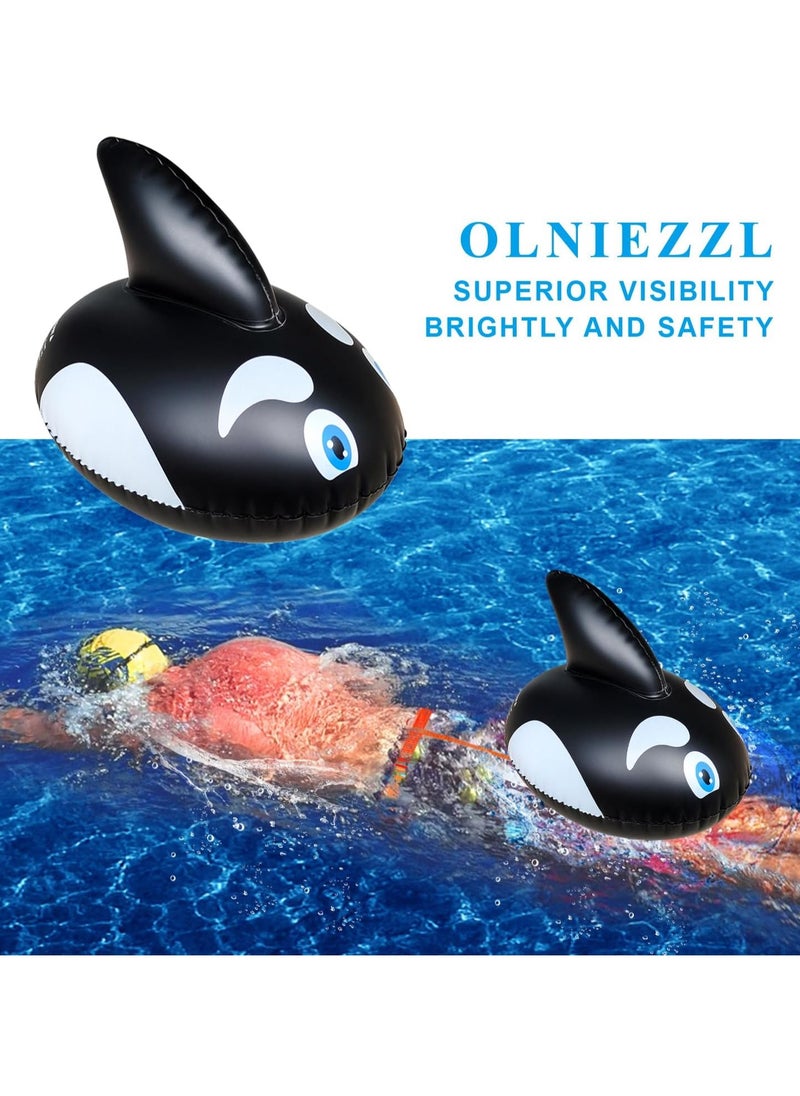 Generic - Swim Buoy Pool Buoy Swim Training Snorkel Float for Open Water Swimming Belt Floatation Devices for Adults Swimming Bubble Safety Float with Adjustable Waist Belt - Image 1