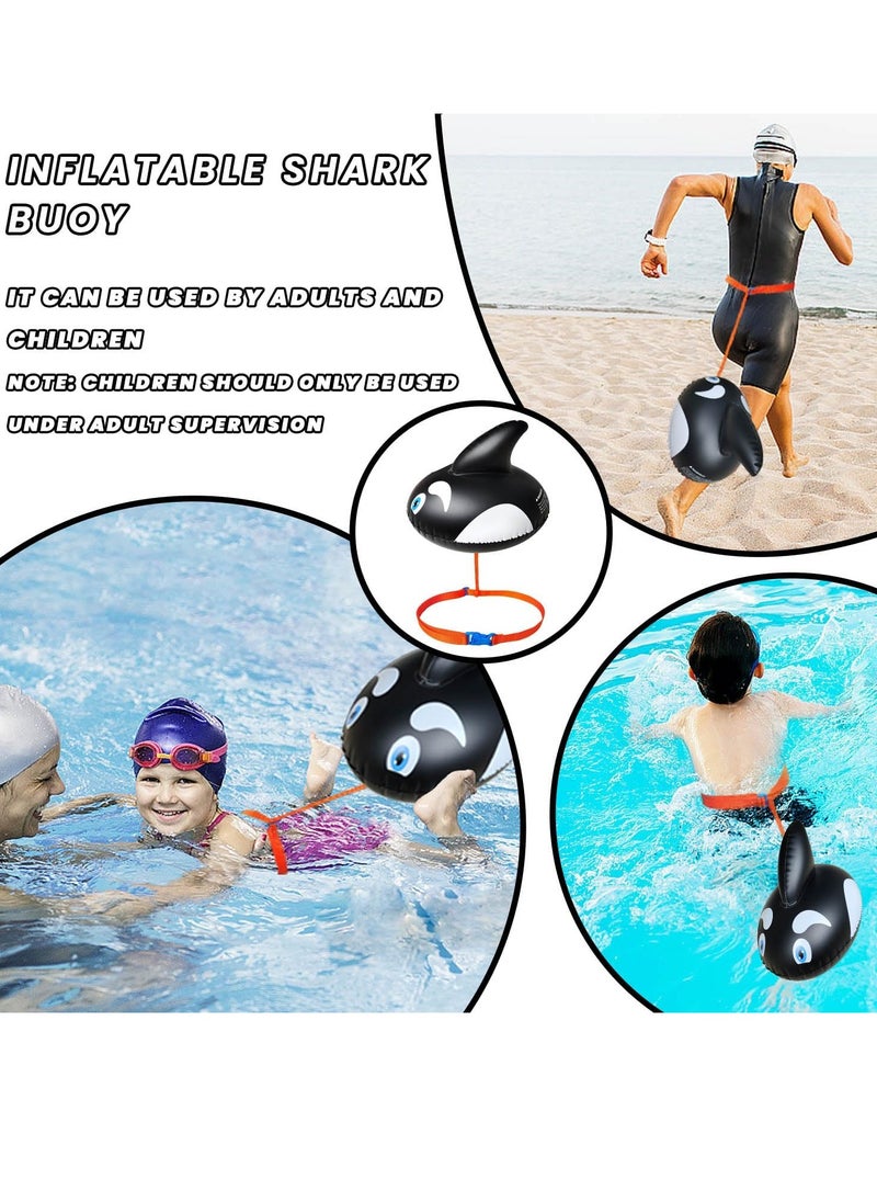 Generic - Swim Buoy Pool Buoy Swim Training Snorkel Float for Open Water Swimming Belt Floatation Devices for Adults Swimming Bubble Safety Float with Adjustable Waist Belt - Image 1