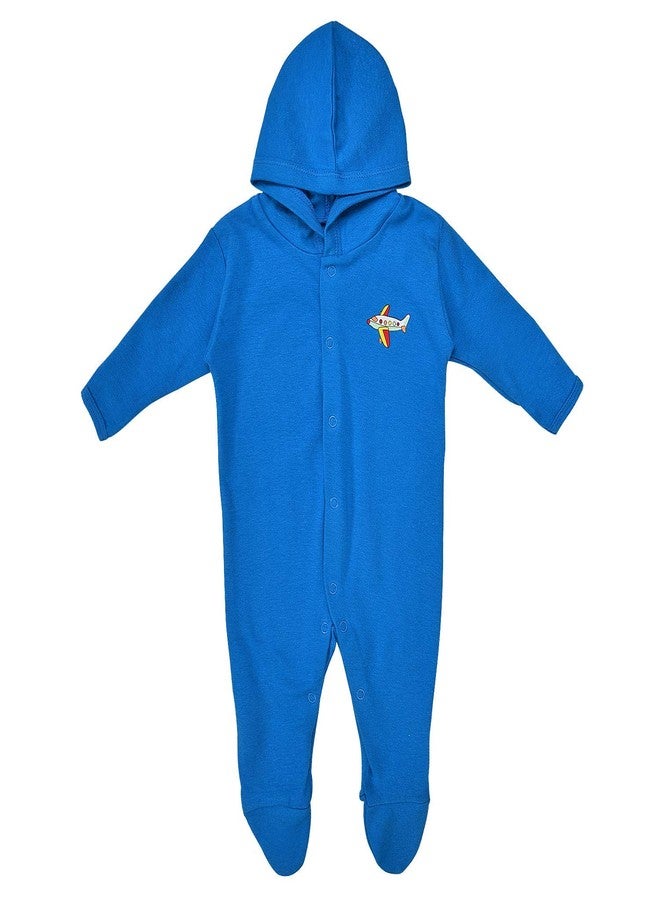 MAGIC TOWN Babyneeds New Born Baby Multi-Color Long Sleeve Cotton Sleep Suit Romper for Boys and Girls Set of 2 - Image 4