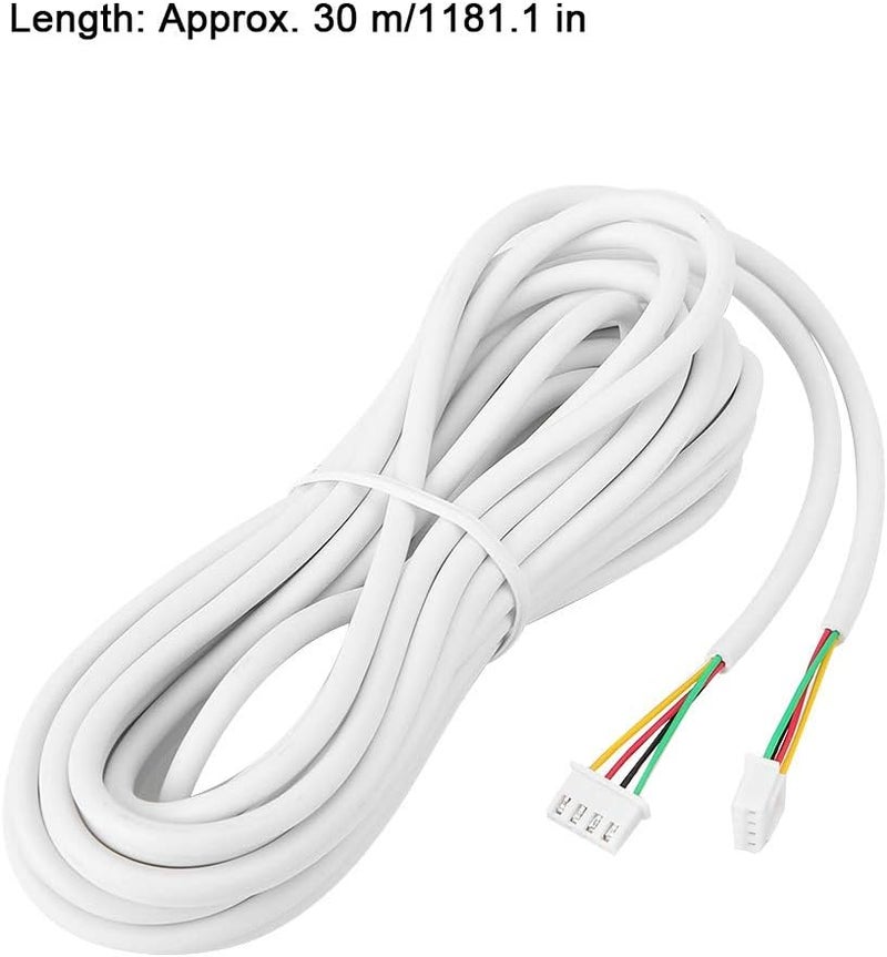 4 نواة 30 متر 0 3 مم كابل نحاسي دائري مرن للفيديو باب الهاتف ونظام التحكم في الوصول - Image 3