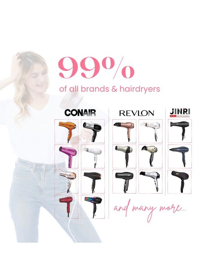 GIHALI Universal Hair Diffuser “Super Sturdy” 4.4-6.6cm for Natural Curly and Wavy Hair, Easy Install, Hair Dryer Attachment Fit for Travel (Rose Gold) - Image 3