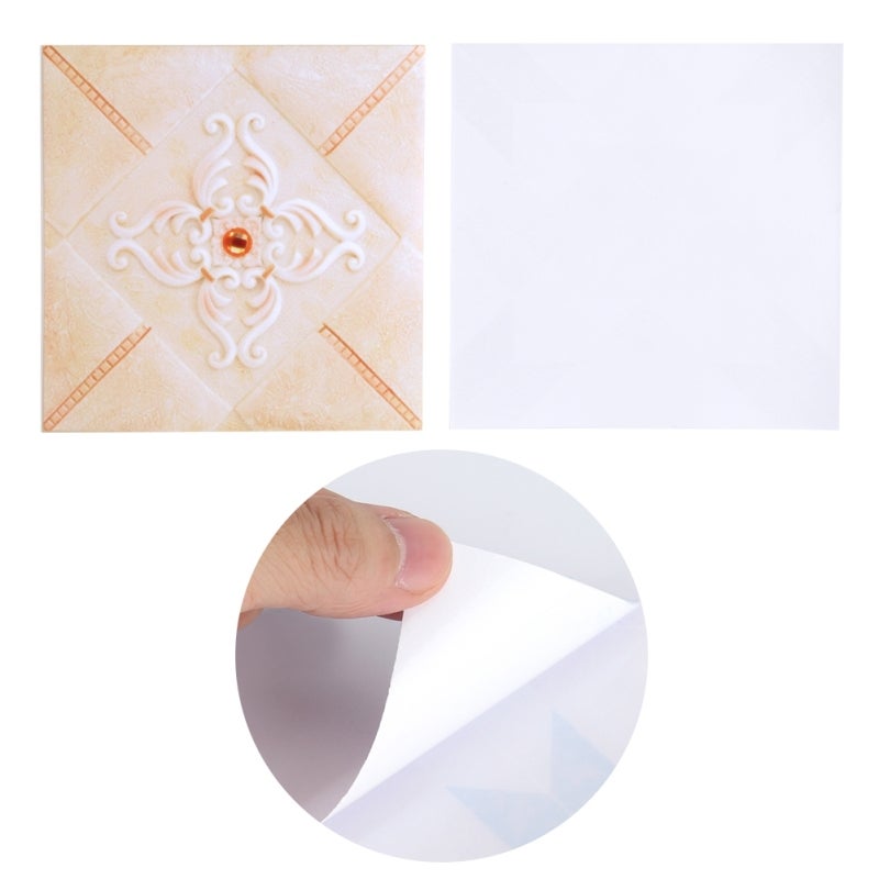 Self Adhesive Tile: 3D Mirror Design, Water Resistant, Easy To Remove - PVC Tile Stickers for Living Room, Children Playroom, Home Decor - Image 2