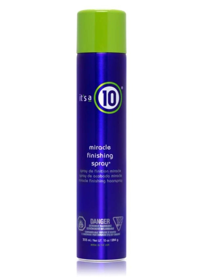 It's a 10 Miracle Finishing Spray, 10 hair spray, Workable hair hold, Color-treated hair, Weightless finish 10 Oz - Image 1