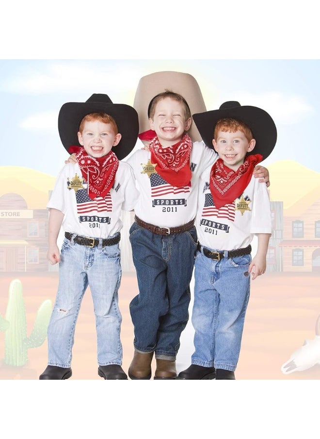 Finduat - 2 Pack Mental Western Sheriff Deputy Badge for Kids Adults Party Favors Supplies, School Carnival Prizes, Party Bag Gift Fillers - Image 1