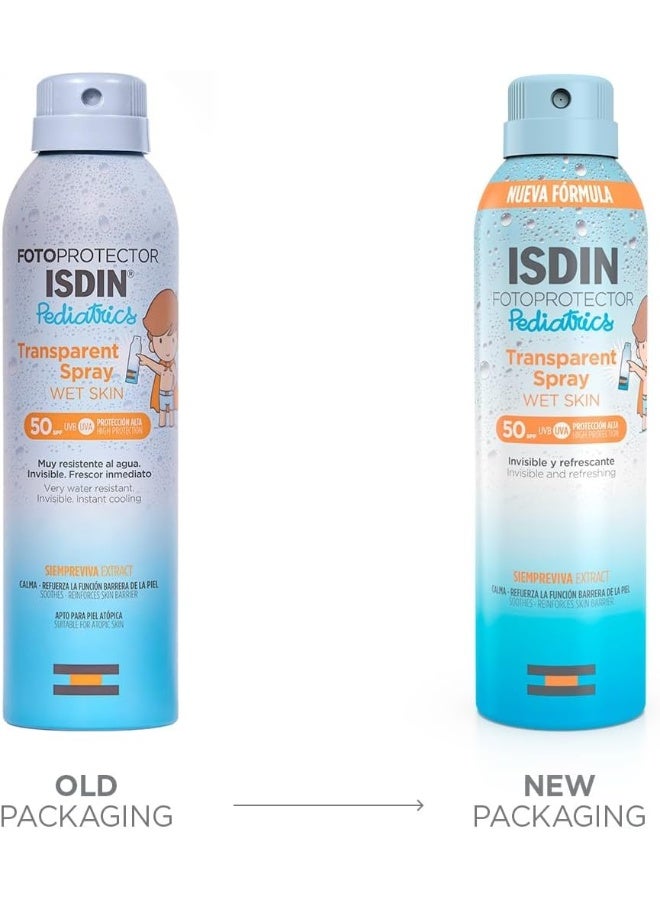 ISDIN Fotoprotector Wet Skin Trans Spr 50+ 250Ml Pediatrics - Image 2