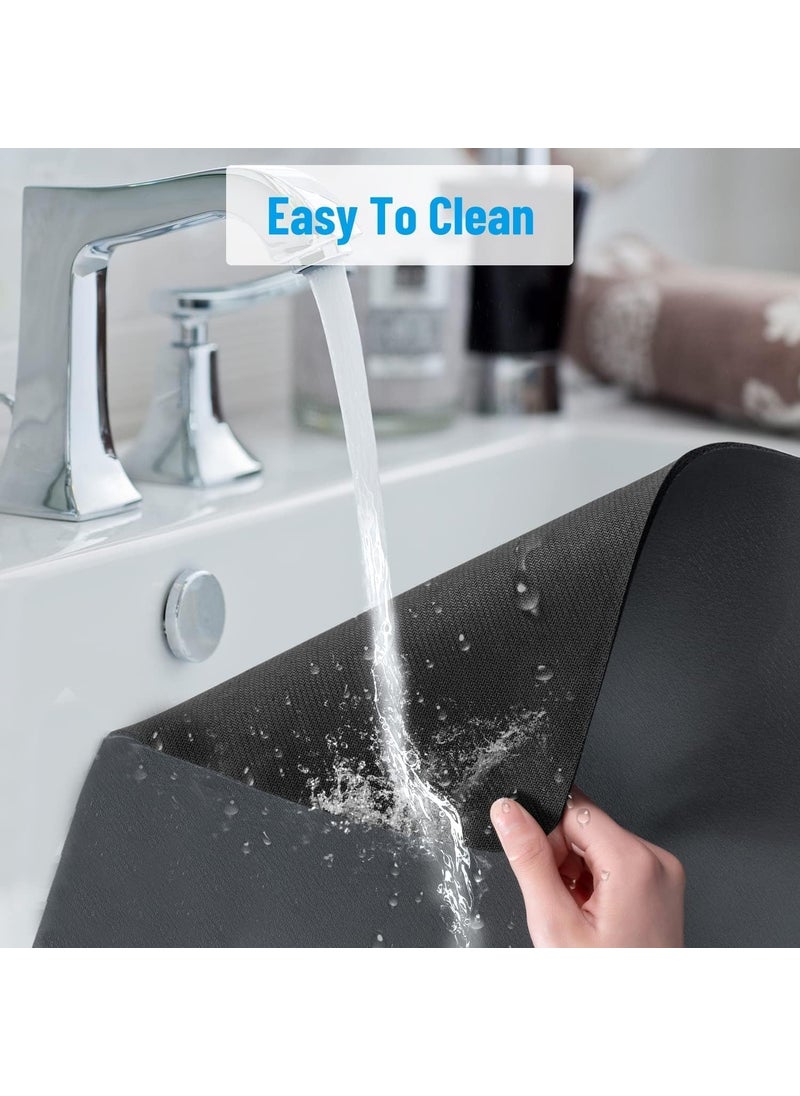 STOLENBAND New Dish Drying mat for Kitchen Water Absorbent mat Drying mat for Kitchen Utensils Large Dry mat for Kitchen Utensils Drying mat Water Absorbent mats for Kitchen Items (30X40)  - Image 5