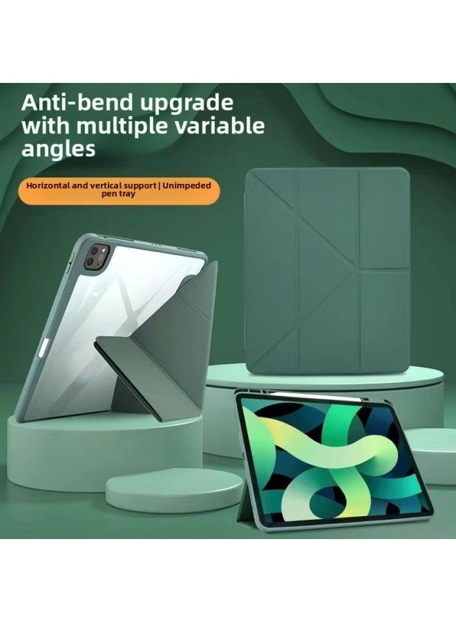 Suitable For The IPad Leaf Particle Tablet Protective Case 10.2inch With Pen Slot 10.9 Magnetic Protective Case Mini-Color:Emerald-Applicable Models:IP PRO 13inch 2024 - Image 2
