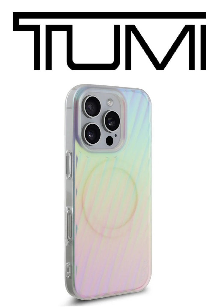 CG MOBILE iPhone 16 Pro Max case with back protection , iphone 16 pro max cover strong shockproof, cover iphone 16 pro max supports MagSafe wireless charging, with a French design and approved by the global brand Tumi, transparent design in multiple colors.  - Image 4