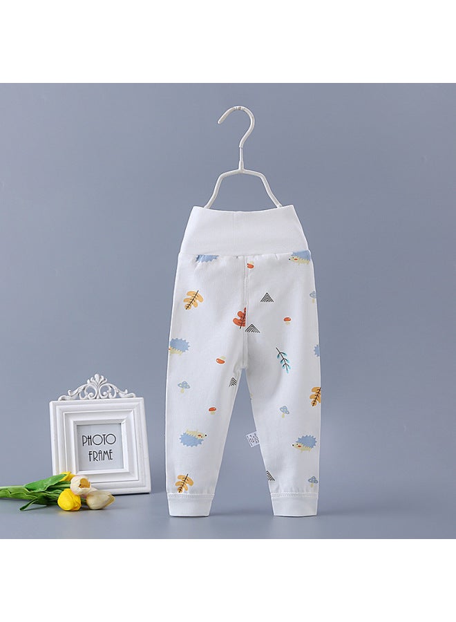 Baby's High Waist Autumn Trousers Pure Cotton Boys And Girls Baby's Spring And Autumn Single Open Pants Newborn Children's Open Crotch Pants