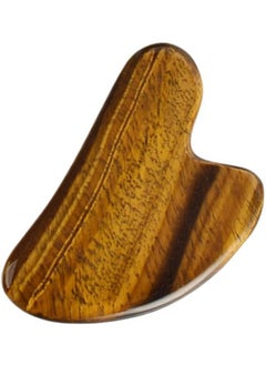 EXCEART EXCEART Guasha Board- Tigers Eye Scraping Board Gua Sha Massage Plate Acupuncture Therapy Trigger Point Treatment Scraping Board 