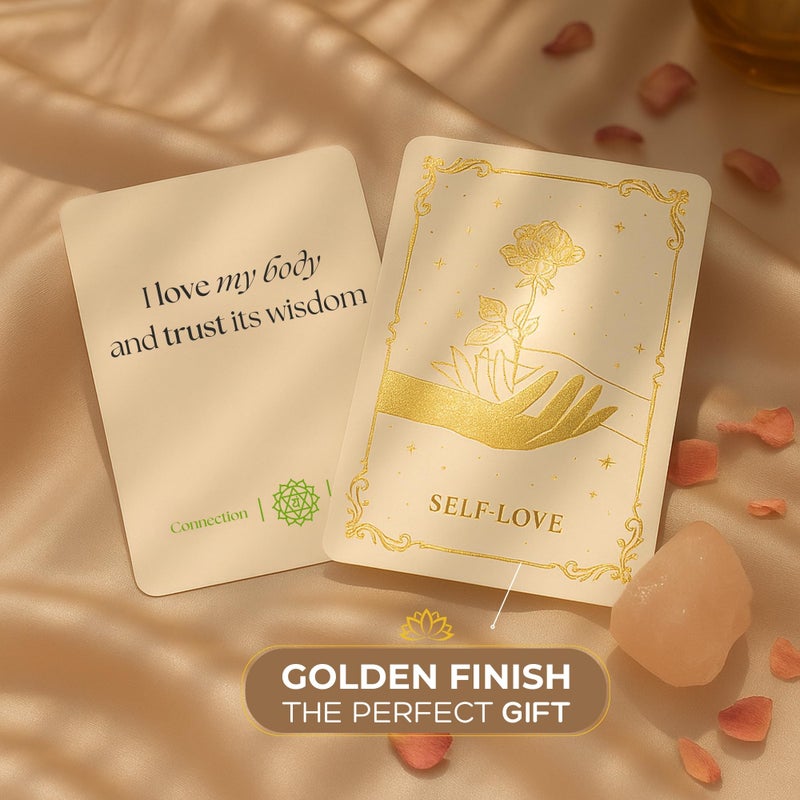 Anima Daily Affirmation Cards â€“ 40 Spiritual Mindfulness Cards for Inner Healing, Self-Love & Manifestation â€“ Elegant Deck for Women with Gift Box & Guide â€“ Uplifting Positive Quotes for Daily Use - Image 4