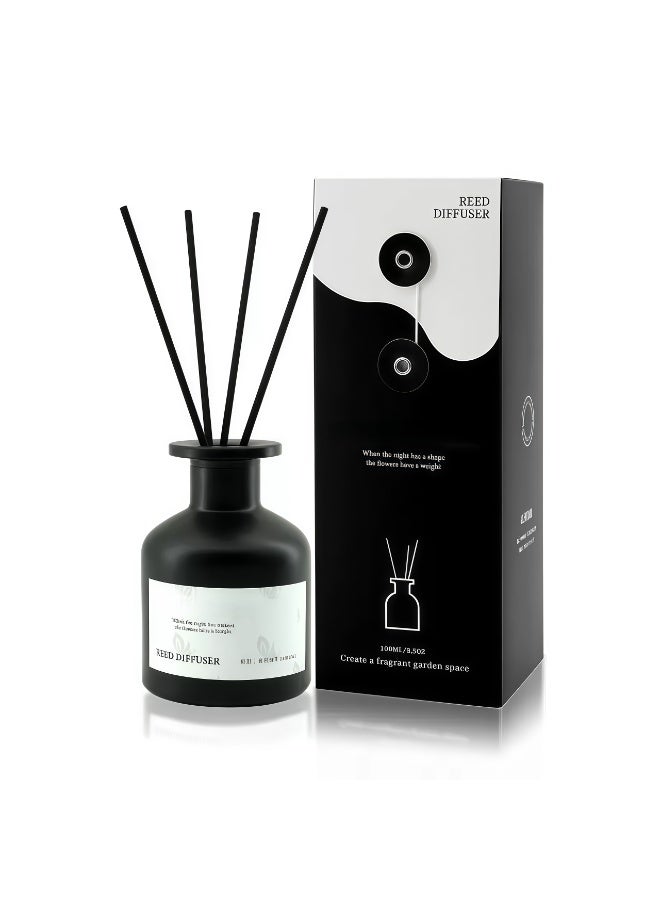 ناشر عطر بقصبان برائحة الياسمين والغاردينيا سعة 100 مل، معطر غرف مهدئ يدوم طويلاً - Image 3