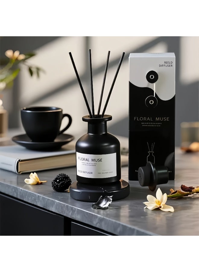 ناشر عطر بقصبان برائحة الياسمين والغاردينيا سعة 100 مل، معطر غرف مهدئ يدوم طويلاً - Image 1