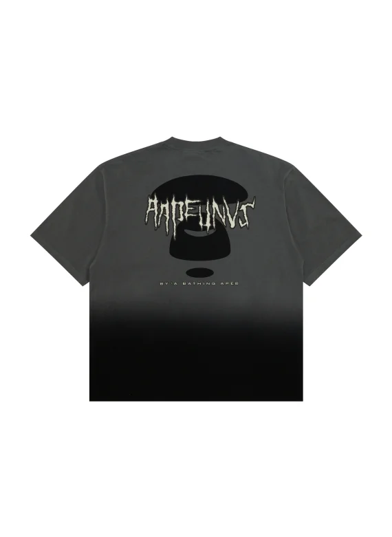 AAPE Moonface logo gradient short sleeve tee