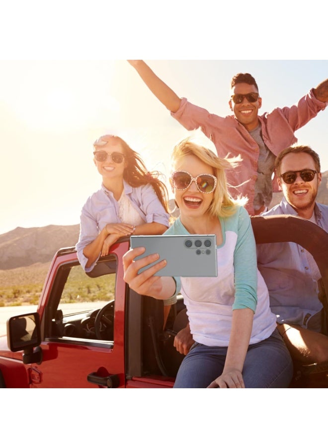 جراب لهاتف سامسونج جالاكسي إس 24 ألترا، جراب سيليكون TPU ناعم، حماية شفافة مضادة للخدش، غطاء امتصاص الصدمات [رفيع للغاية] - Image 4