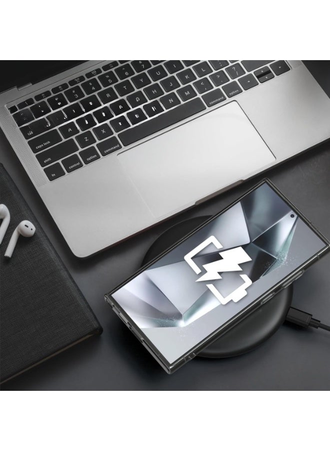 جراب لهاتف سامسونج جالاكسي إس 24 ألترا، جراب سيليكون TPU ناعم، حماية شفافة مضادة للخدش، غطاء امتصاص الصدمات [رفيع للغاية] - Image 2