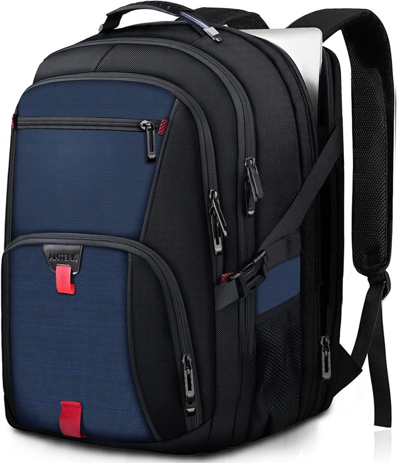 ANTERK Laptop Backpack, 18.4 Inch Laptop Backpacks for Men Women, 55L Anti Theft Water Resistant College Bussiness TSA Airline Approved Work Computer Backpack, Blue - Image 1