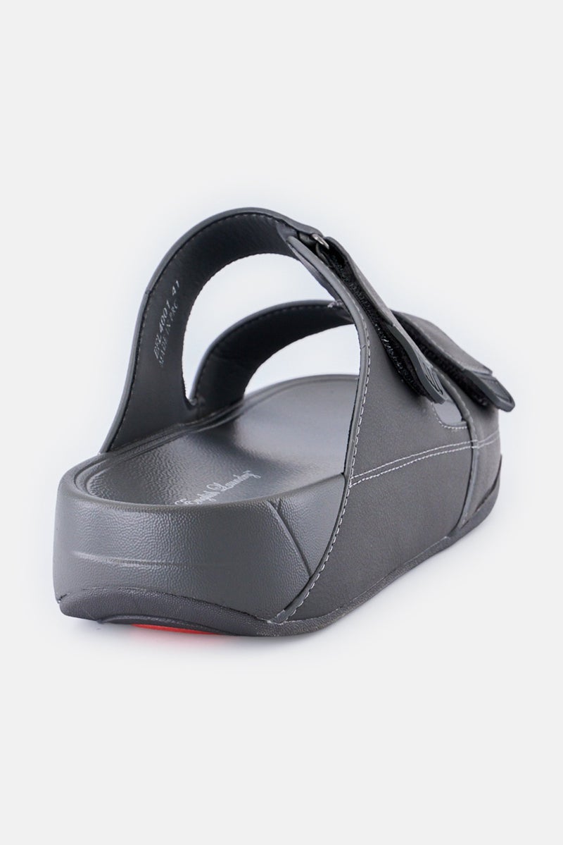 English Laundry صنادل عربية للرجال، رمادي - Image 3