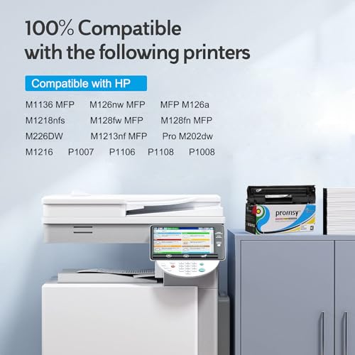 proffisy Easy Refill 88A Toner Cartridge CC388A Cartridge Compatible with HP LJ Printer M1136 MFP, M126nw MFP, P1007, P1108(1 Cartridge with 1 Bottle 80g 88A Toner Powder) - Image 4