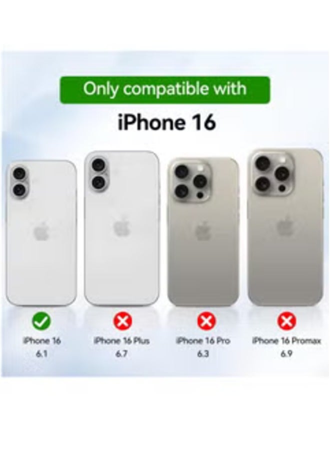 ELTRAZONE Crystal Clear iPhone 16 Case – 6.1 Inch Transparent Slim Thin Shockproof Cover - Image 2