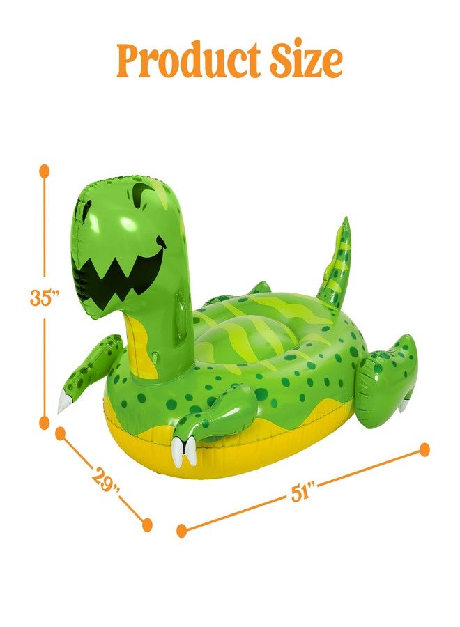 Sloosh مجموعة سلوش المكونة من قطعتين من عوامات حمام السباحة القابلة للنفخ على شكل ديناصور وطاووس، عوامات شاطئية ممتعة لتزيين حفلات السباحة، جزيرة قابلة للنفخ، عوامة صيفية قابلة للركوب للكبار والصغار - Image 5