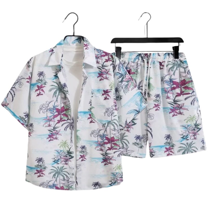 2025 Fashion Men'S Summer Short-Sleeved T-Shirt Basketball Jersey Casual Trendy Shorts Two-Piece Set Korean Style Trendy - Image 2