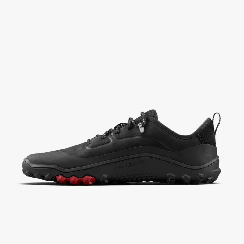 Vivobarefoot Unisex Tracker Leather Low Hiking Outdoor Boot Obsidian