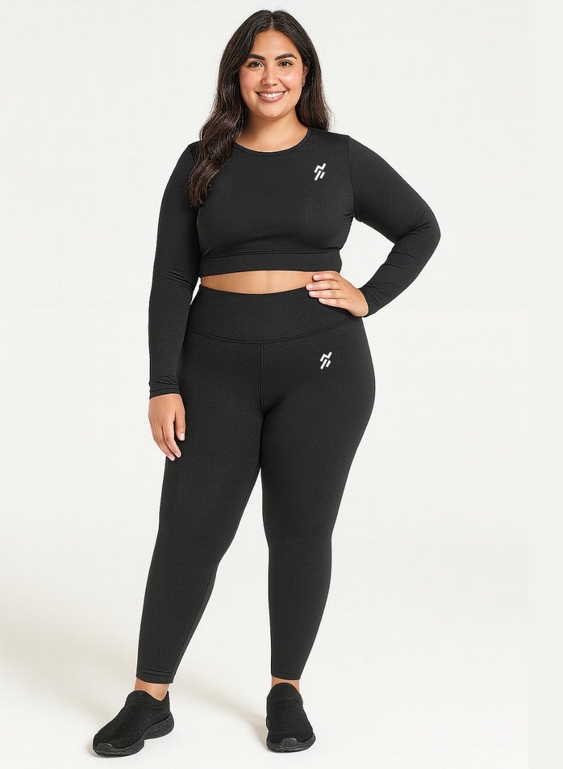 Moveletix Plus Size Women's Luxury Legging's High Waisted Gym - Image 1