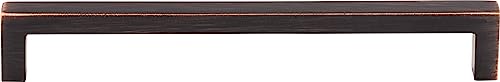 Top Knobs M2137 Nouveau III Collection 7-9/16" Square Bar Pull, Flat Black - Image 5
