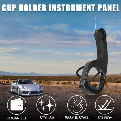 TUCKBOLD Cup Holder for Porsche Boxster Practical No.99155219401 | Instrument Panel Left Drink Holder Black 1 Pcs - Image 2