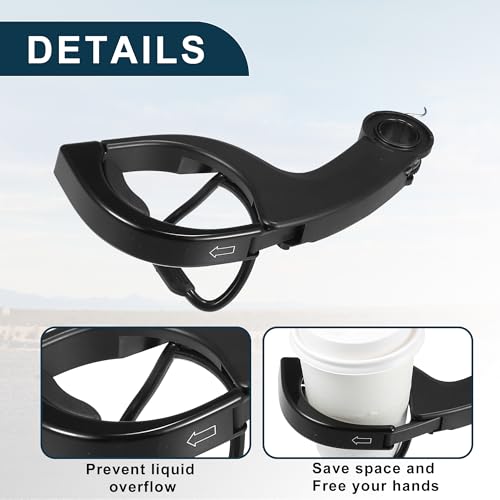 TUCKBOLD Cup Holder for Porsche Boxster Practical No.99155219401 | Instrument Panel Left Drink Holder Black 1 Pcs - Image 4