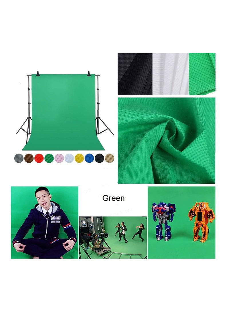 Alyashmac 10ft×5ft Photography Background Backdrop Screen Sheet for Studio Green Color - Image 3