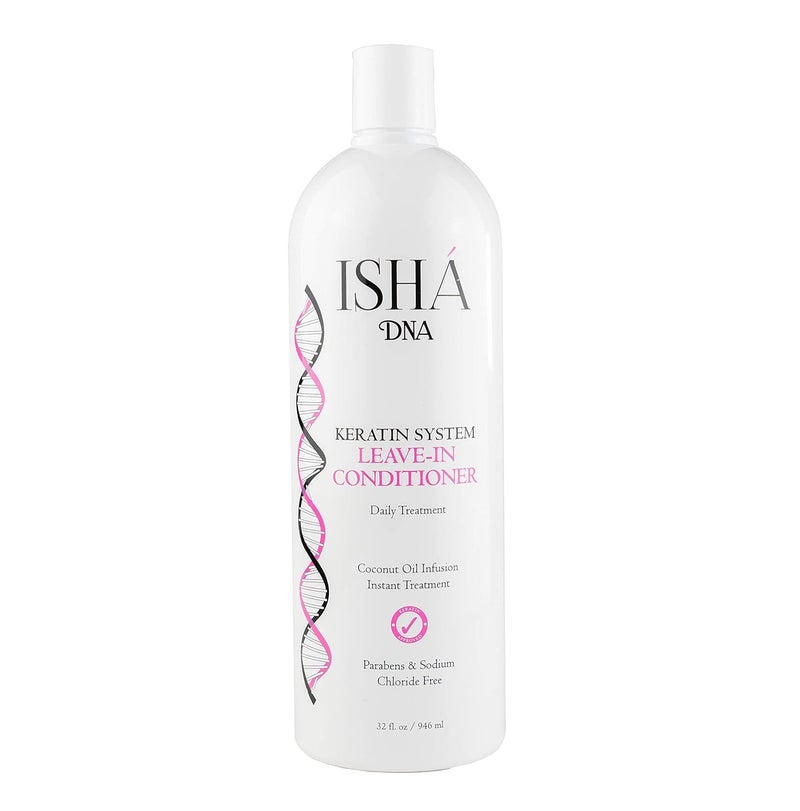 Keratin Treatment System Leave In conditioner  Sulfate Free  Daily Treatment For Instant Damage Control  Provides Volume and Detangles  Coconut and Argan Oil Infused 32 Fl oz
