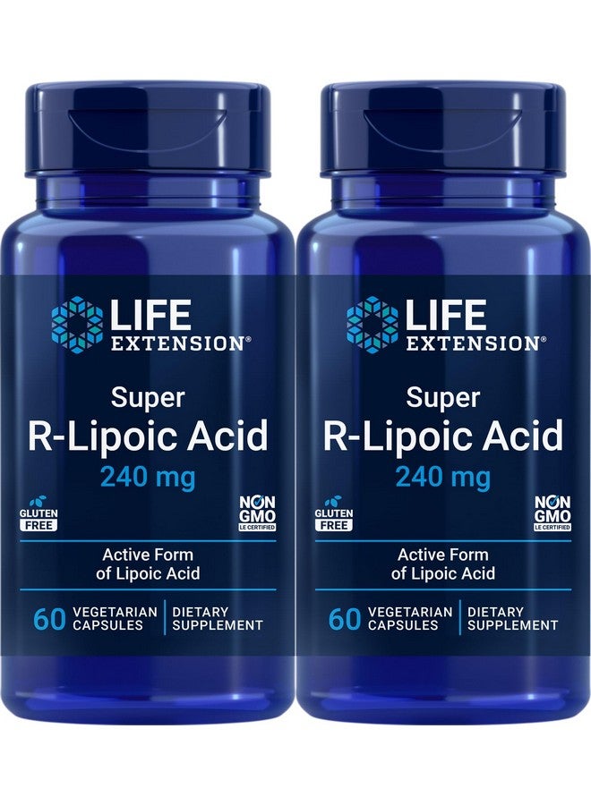 Life Extension حمض R-ليبوئيك الفائق من لايف إكستينشن 240 ملغ، 60 كبسولة نباتية (عبوة من 2) - Image 1