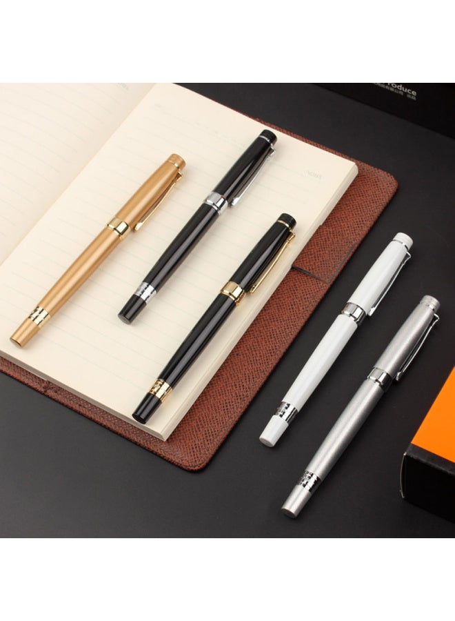 Pimio Luxury Business Fountain Pen - Rome Romance Series 917 Platinum White - Image 4
