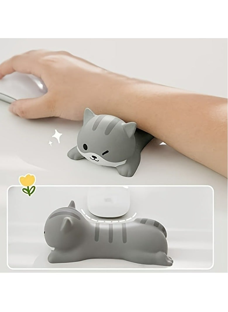 Ergonomic Wrist Rest Support - Cute Slow Rising PU Mouse Pad - Perfect for Computer Desks  Office Supplies - Image 1